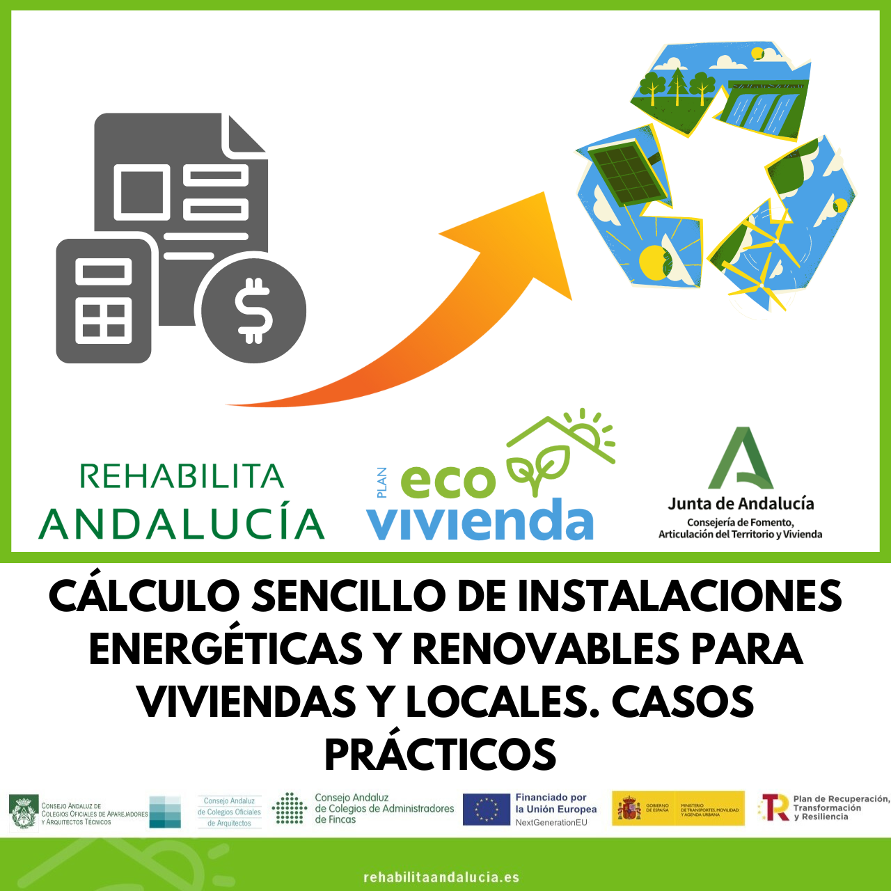 CÁLCULO SENCILLO SE INSTALACIONES ENERGÉTICAS Y RENOVABLES PARA LOCALES Y VVDAS